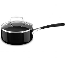 Panela KitchenAid KC2A20PLOB Com Tampa Antiaderente 1.9L - Preto - Imagem 1