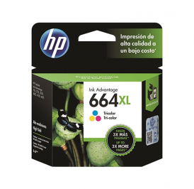 Cartucho HP 664XL 8ML Color - F6V30AL - Imagem 1