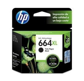 Cartucho HP 664XL 8.5ML Preto - F6V31AL 1 Cartucho HP 664XL 8.5ML Preto - F6V31AL - Image 1