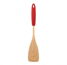 Espatula Cuisinart CTG-SBEW-STR Madeira com Cabo de Silicone Vermelho - Imagem 1