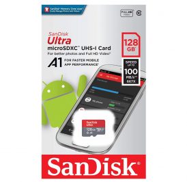Cartão de Memória SanDisk Ultra Micro SDXC 128 GB 100MB/s - SDSQUAR-128G-GN6MA - Imagem 1