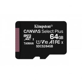 Cartão de Memória Micro SD Kingston Canvas Select Plus Micro SDXC 64GB 100 MB/s - SDCS2/64GB - Imagem 1