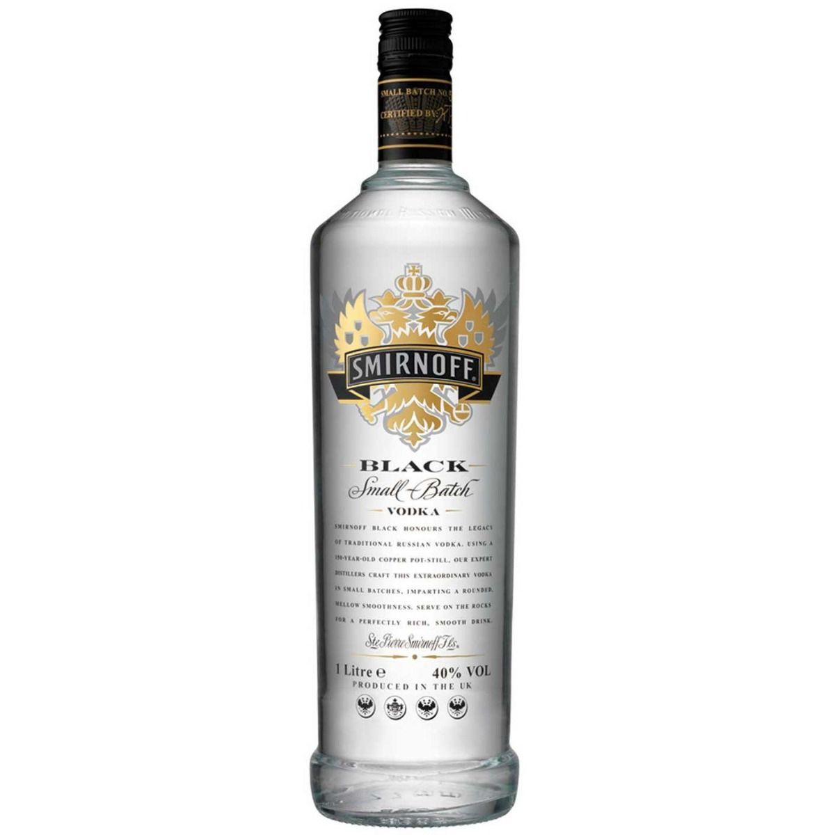 Vodka Smirnoff Black 1L