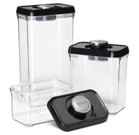 Jogo de Potes para Alimentos Cuisinart S6BS Borda Inoxidavel Preto - 6 Peças - Imagem 1