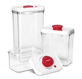 Jogo De Potes Para Alimentos Cuisinart S6R Borda Vermelho - 6 Peças - Imagem 1