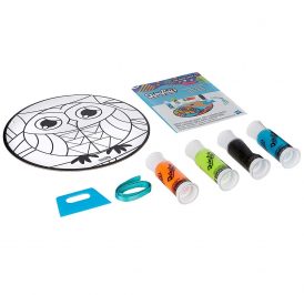 HASBRO PLAY-DOH E0455 DOHVINCI GLASS EFFECT OWL - E0455 - Imagem 1