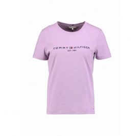 Camiseta Tommy Hilfiger Feminina WW0WW26868-VO9-00 S Dusty Lilac - Imagem 1