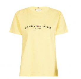Camiseta Tommy Hilfiger Feminina WW0WW26868-ZQF-00 M Hyper Yellow - Imagem 1