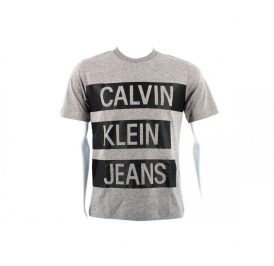 Camiseta Calvin Klein Masculino J30J314199-P2D-00 M - Mid Grey Heather - Imagem 1