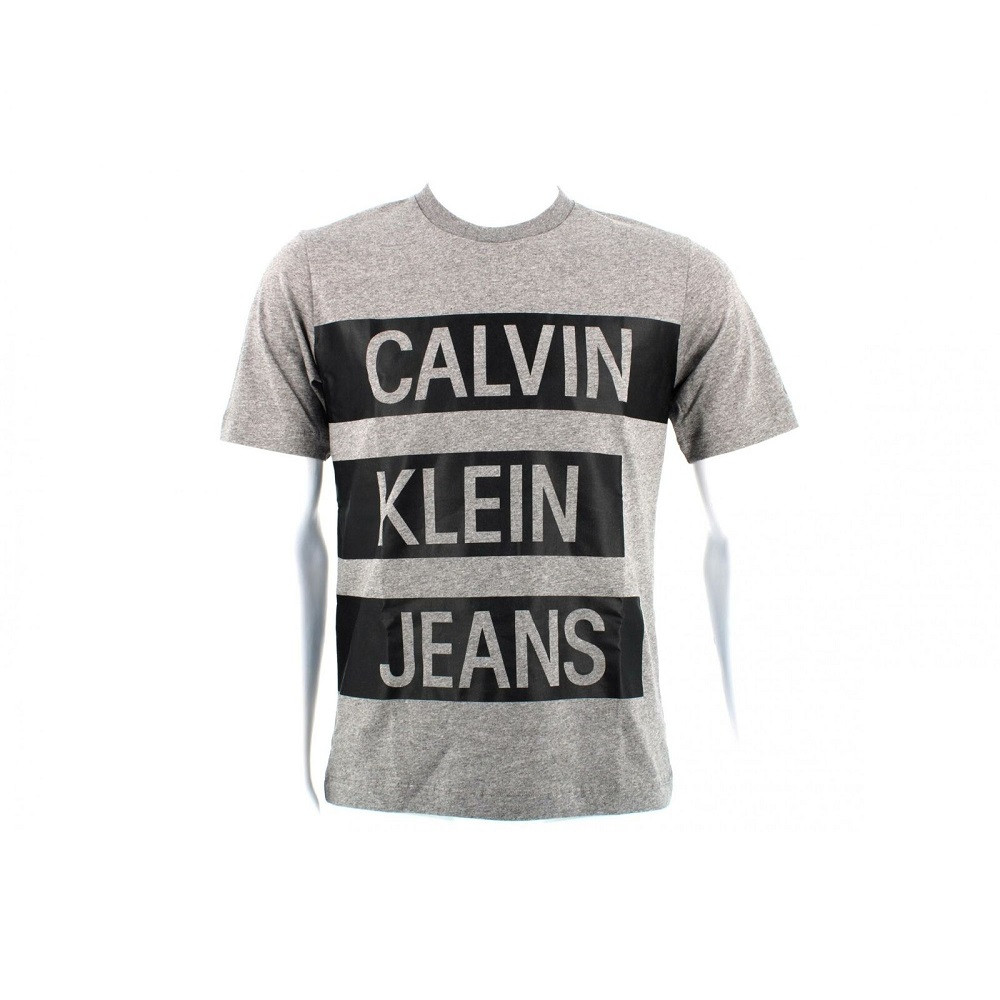 Camiseta Calvin Klein Masculino J30J314199-P2D-00 M - Mid Grey Heather