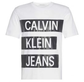 Camiseta Calvin Klein Masculino J30J314199-YAF-01 S - Bright Branco - Imagem 1