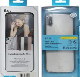 Capa iLuv iPhone XS-Max Metal Care Prata Transparente AIXPMTSI - Imagem 1
