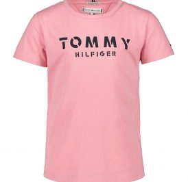 Camiseta Tommy Hilfiger Infantil Feminina M/C KG0KG04888-TF4-00 12 Sea Pink - Imagem 1