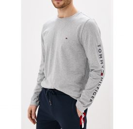 Camiseta Tommy Hilfiger Masculino MW0MW12514-P9V-00 L Cloud Heather - Imagem 1