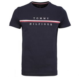 Camiseta Tommy Hilfiger Masculino MW0MW12520-DW5-0 M Desert Sky - Imagem 1