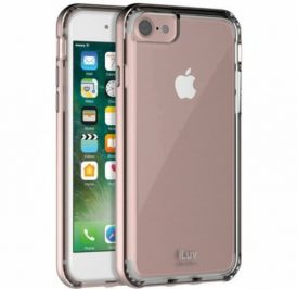Capa iLuv iPhone 7/8 Metal Forge Rosa Transparente - AI7METFPN - Imagem 1