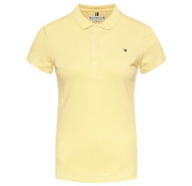 Camiseta Tommy Hilfiger Polo Feminina WW0WW27947-ZQF-00 M Hyper Yellow - Imagem 1