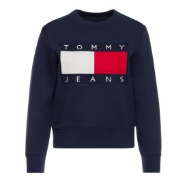 TOMMY HILFIGER SUDADERA F DW0DW07414-CBK-02-M  BLACK IRIS - DW0DW07414-CBK-02-M - Imagem 1