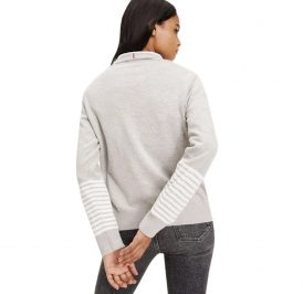 TOMMY HILFIGER SUETER F WW0WW26551-PYT-00-M LIGHT GREY HEATHE - WW0WW26551-PYT-00-M - Imagem 1