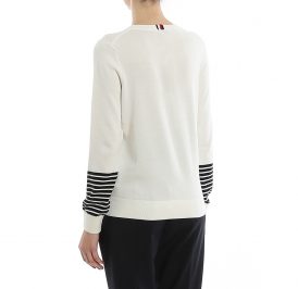 Suéter Tommy Hilfiger Feminina WW0WW26551-YBL-00 L Ecru - Imagem 1