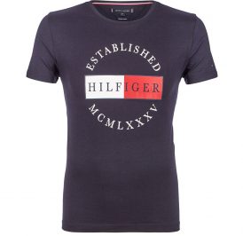 Camiseta Tommy Hilfiger Masculino MW0MW12532-DW5-0 L Desert Sky - Imagem 1