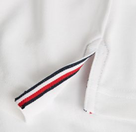 Camiseta Tommy Hilfiger Polo Masculino MW0MW12676-YBL-00 S Ecru - Imagem 1