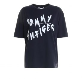 Camiseta Tommy Hilfiger Feminina WW0WW26776-DW5-0 M Desert Sky - Imagem 1
