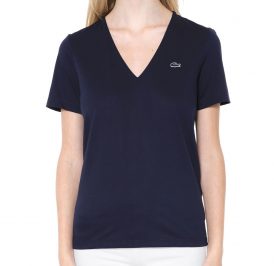 Camiseta Lacoste Feminina TF3846-166 46 - Azul - Imagem 1