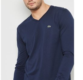 Camiseta Lacoste Masculino TH6711-166 04 - Azul Marinho - Imagem 1