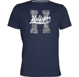 Camiseta Tommy Hilfiger Masculino C8878B6728-443 XL Preto - Imagem 1