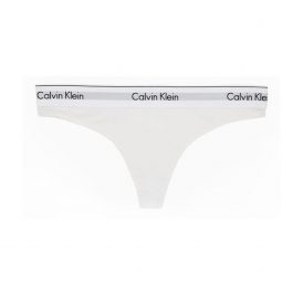 Calcinha Calvin Klein Feminina F3786-100 M - Branco - Imagem 1