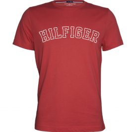 Camiseta Tommy Hilfiger Masculino UM0UM00263-672 M Coral - Imagem 1