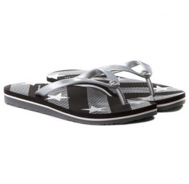 Chinelo Tommy Hilfiger Feminina FW0FW02384990-990 40 Preto - Imagem 1