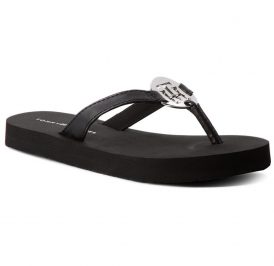 Chinelo Tommy Hilfiger Feminina FW0FW02389990-990 36 Preto - Imagem 1