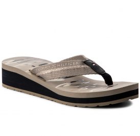 Chinelo Tommy Hilfiger Feminina FW0FW02391068-068 36 Cinza - Imagem 1
