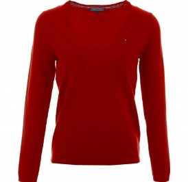 Suéter Tommy Hilfiger Feminina 1M57637066-611 SM Vermelho - Imagem 1