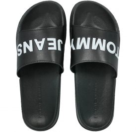 Chinelo Tommy Hilfiger Masculino EM0EM00105990-990 43/44 Black Beach - Imagem 1