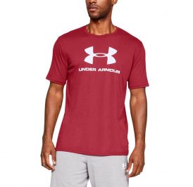 Camiseta UNDER ARMOUR Masculino 1329590-651 MD Sport Logo SS-Red - Imagem 1