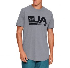 Camiseta UNDER ARMOUR Masculino 1329617-036 SM Drop Hem-Gry - Imagem 1