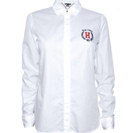 Camisa Tommy Hilfiger Feminina WW0WW21637-100 04 - Branco - Imagem 1