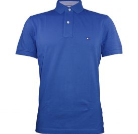 Camiseta Tommy Hilfiger Polo Masculino MW0MW03549-491 L Azul - Imagem 1