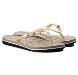 Chinelo Tommy Hilfiger Feminina FW0FW02656708-708 41 Beige - Imagem 1