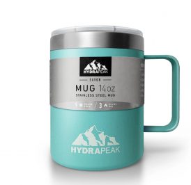 Caneca Térmica Hydrapeak HP-MUG-14-AQUA 400ML - Agua - Imagem 1