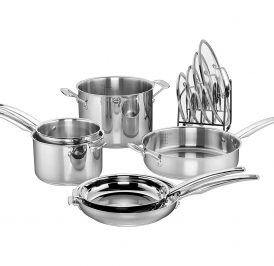 Jogo de Panelas Cuisinart N91-11 Smartnest Aço Inoxidável - 11 Peças - Imagem 1