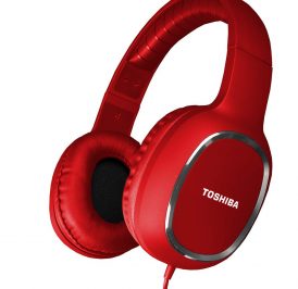 Fone Toshiba com Microfone RZE-D160-H Vermelho - Imagem 1