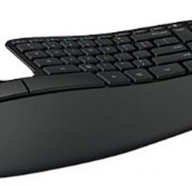 Teclado Microsoft Sculpt Ergonômico USB Inglês Preto - 5KV-00001 - Imagem 1