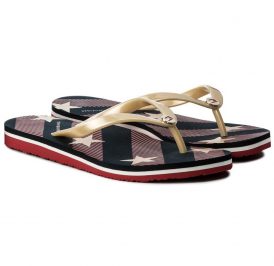 Chinelo Tommy Hilfiger Feminina FW0FW02384403-403 39 Azul Marinho - Imagem 1