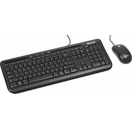 Teclado Com Mouse Microsoft 600 USB Inglês Preto - APB-00001 - Imagem 1