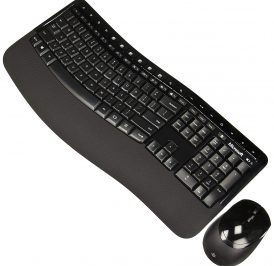 Teclado Com Mouse Microsoft Comfort 5050 Wireless Inglês Preto - PP4-00001 - Imagem 1