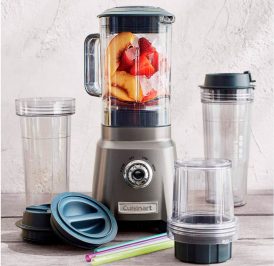 Liquidificador com 2 Copos Cuisinart CPB-380P1 Hurricane  600W 1L 110V - Chumbo - Imagem 3